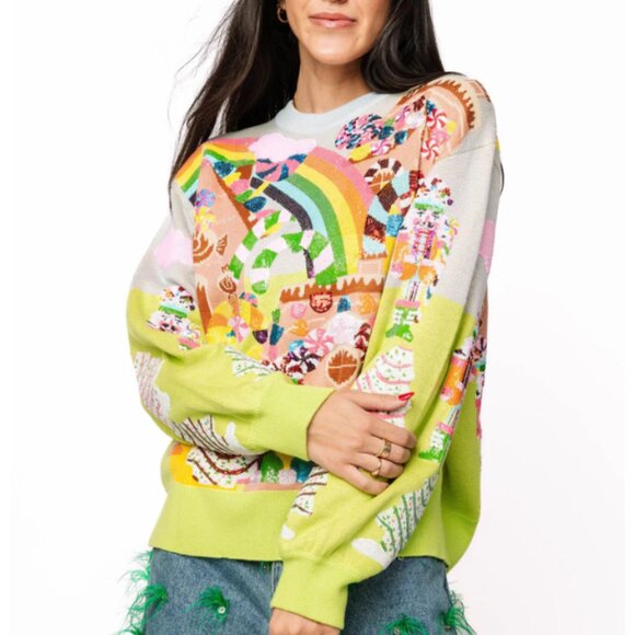 Christmas Candyland Knit Sweater - Picture 1 of 4